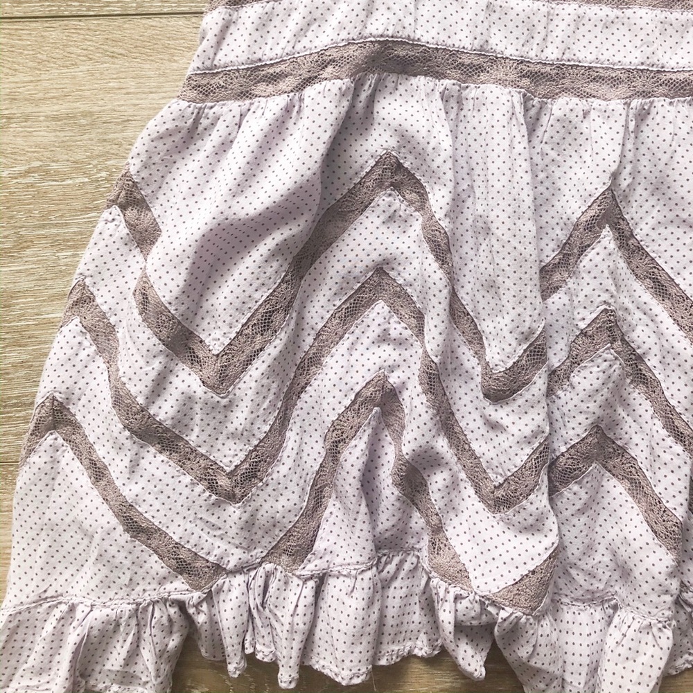 Free People Lavender Polka Dot Lace Slip Dress - Picture 4 of 8